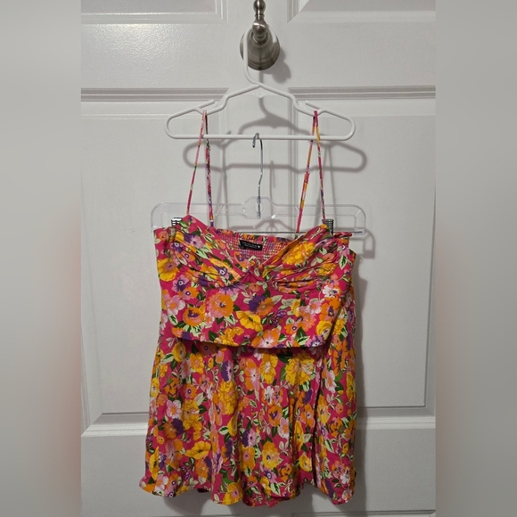 Zara Floral Crop Top Skirt Set - Picture 9 of 9